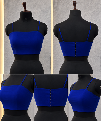 Designer Bandhani Georgette Kurti with Crop Top blouse | Party Wear Kurti for Girls